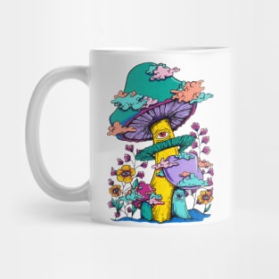 Funky Mushroom Eyes Mug